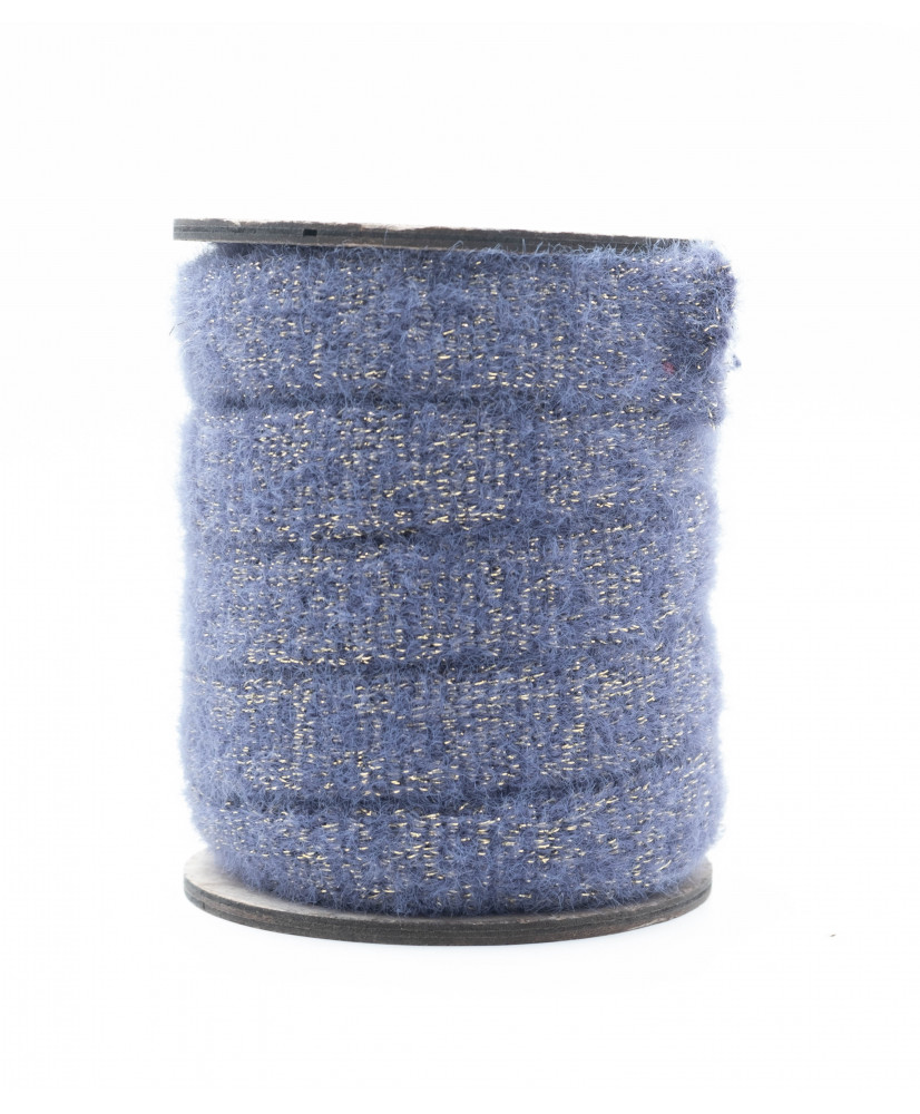 Stretch tubular ribbon Lurex 40mm