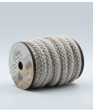 Tubular ribbon with lurex 10 mm
