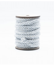 Tubular ribbon with lurex 10 mm