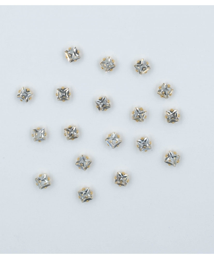 Crystal squares for setting 6mm