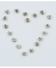 Crystal squares for setting 6mm