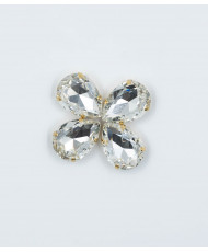 almond-shaped crystal 25x18
