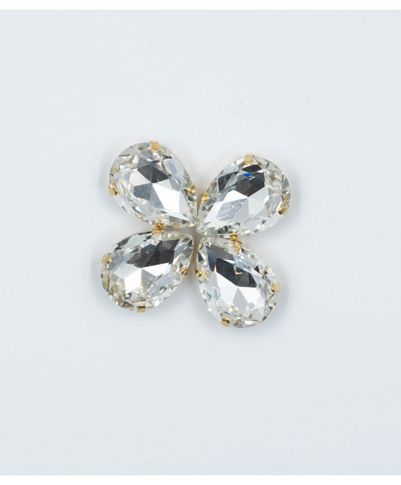 almond-shaped crystal 25x18