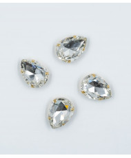 almond-shaped crystal 25x18