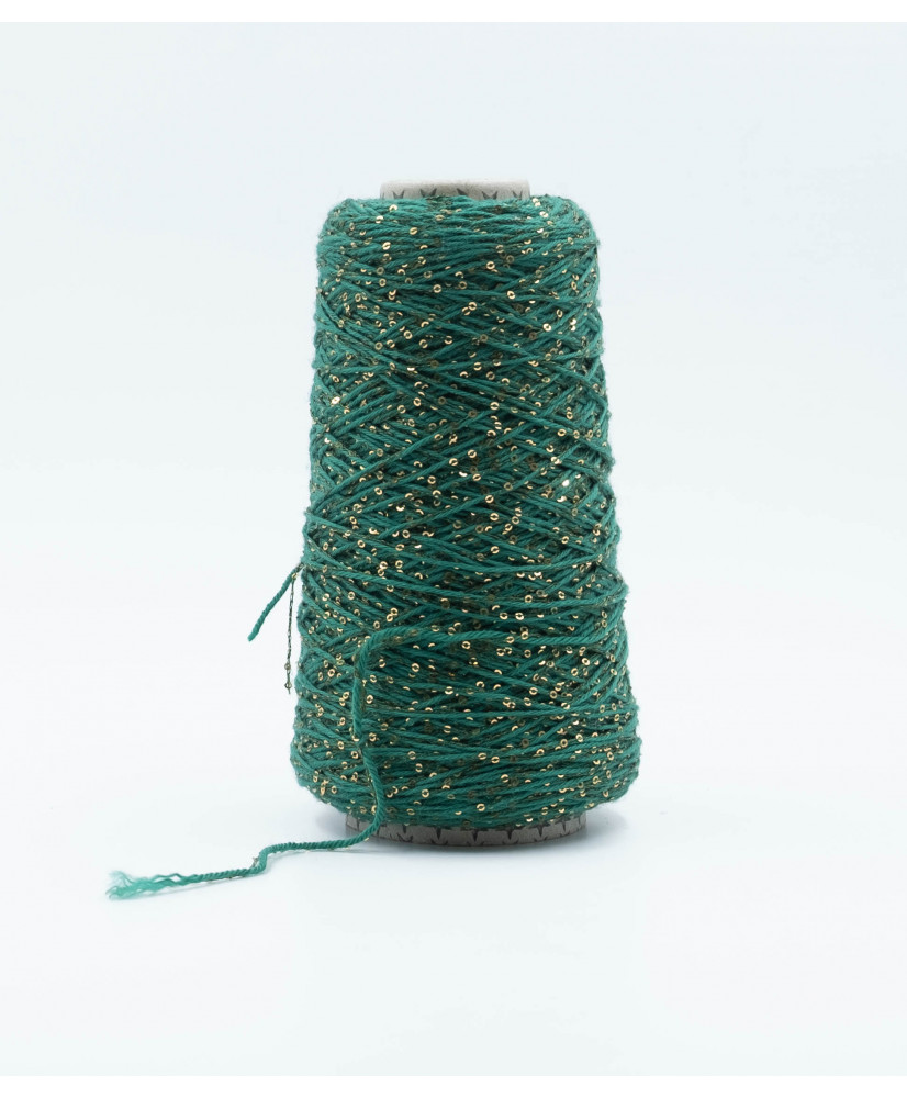 Merino 100% + thread sequin 1 mm