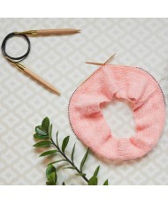 Базикс Круговые Спицы с фиксированной леской из дерева