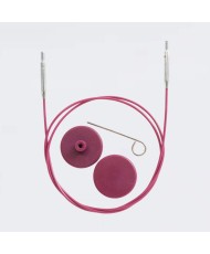 Stainless steel swivel cables for knitting