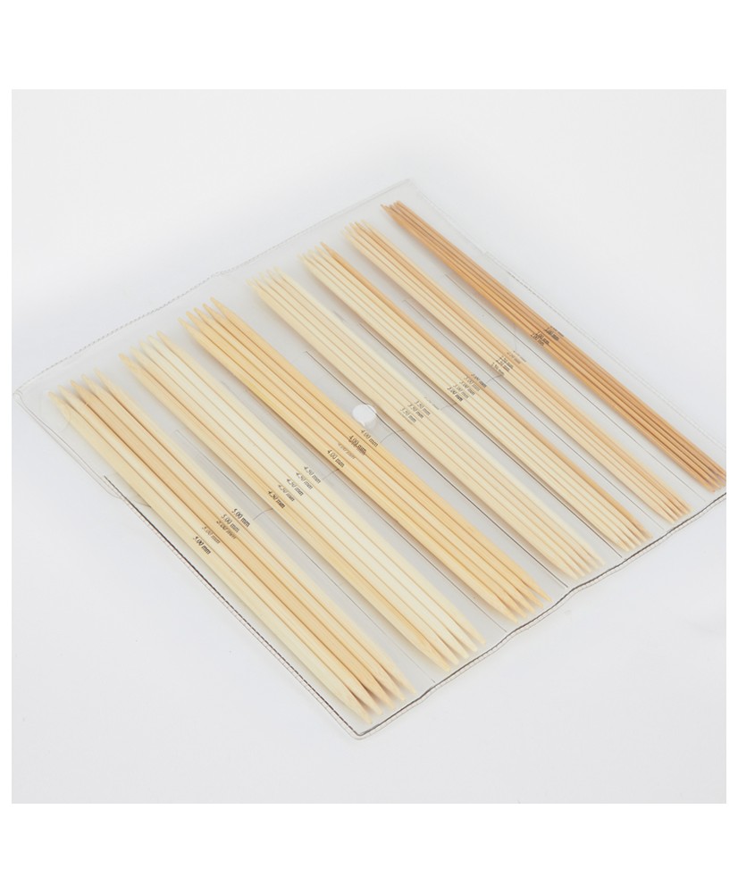 Bamboo Set of Double Pointed Needles