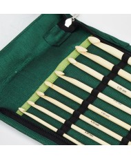 Bamboo -  Set of Single Ended Crochet Hooks