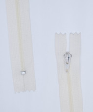 Plastic Chain Zipper with Fixed Metal Slider