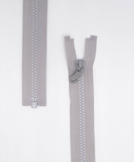 Plastic zipper with removable chain