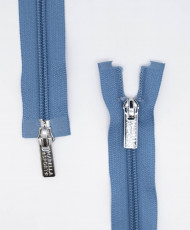 Plastic zipper with double slider detachable chain