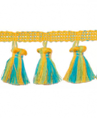 Multicolor fringed trimmings