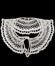 Cotton crochet neckline