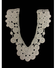 Neckline crochet lurex
