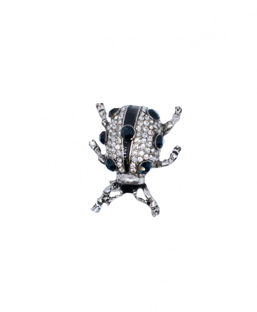 Insect Shaped Brooch with Rhinestones