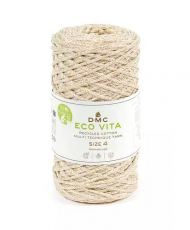 Cotone riciclato 75% Poliestere riciclato 15% Lurex 10%