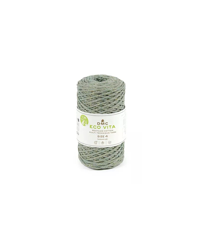 Cotone riciclato 75% Poliestere riciclato 15% Lurex 10%