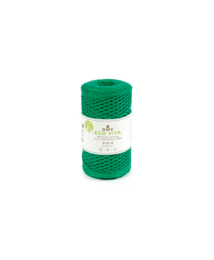 Recycled cotton 75% Recycled polyester 15% Lurex 10%
