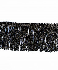 Frangia lurex7,5 nero/oro