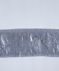 Lurex fringe 7.5 silver